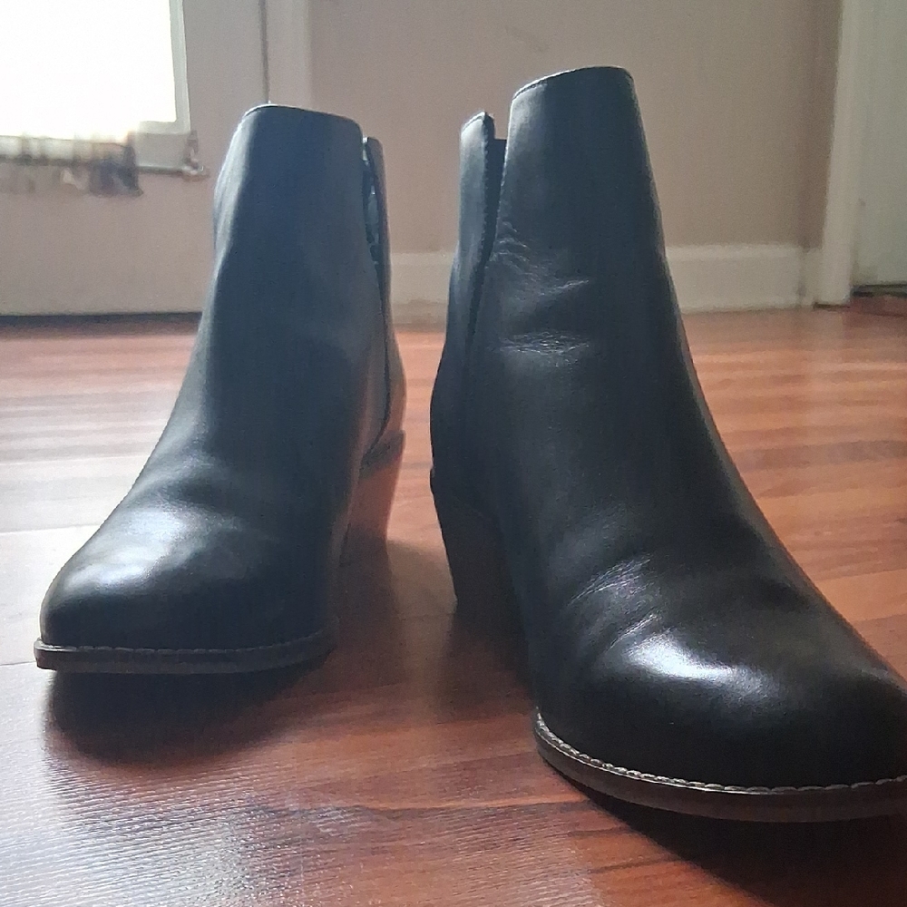 Cole Haan Black Heeled Boots Minimalist Elegance
